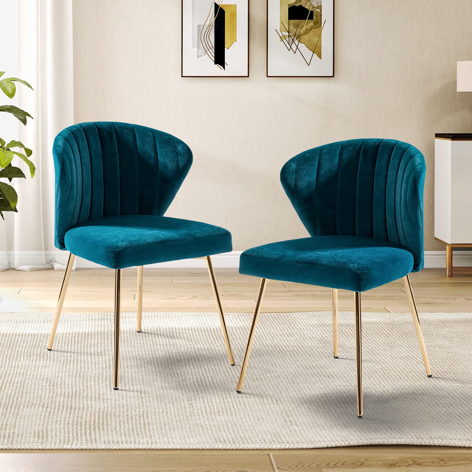 Amazon｜HULALA ダイニングチェア 2脚セット 椅子 ダイニング チェア